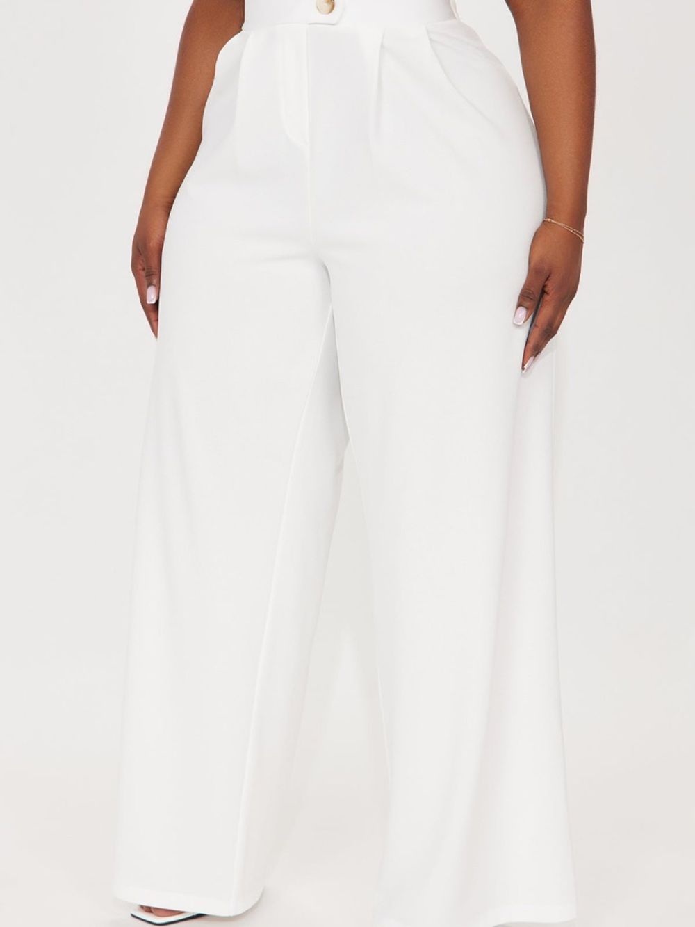 What Matters Most Wide Leg Trouser - White